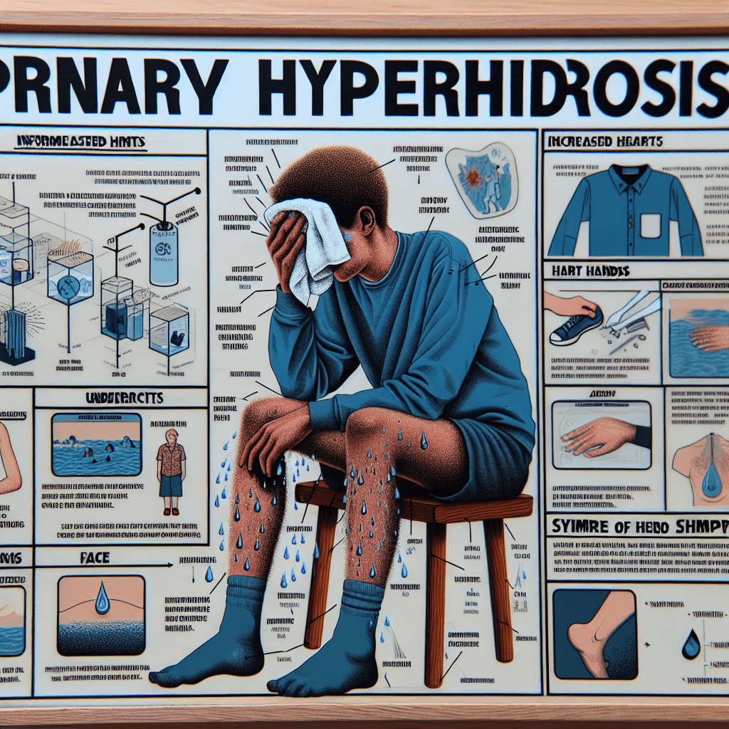 Primary hyperhidrosis symptoms