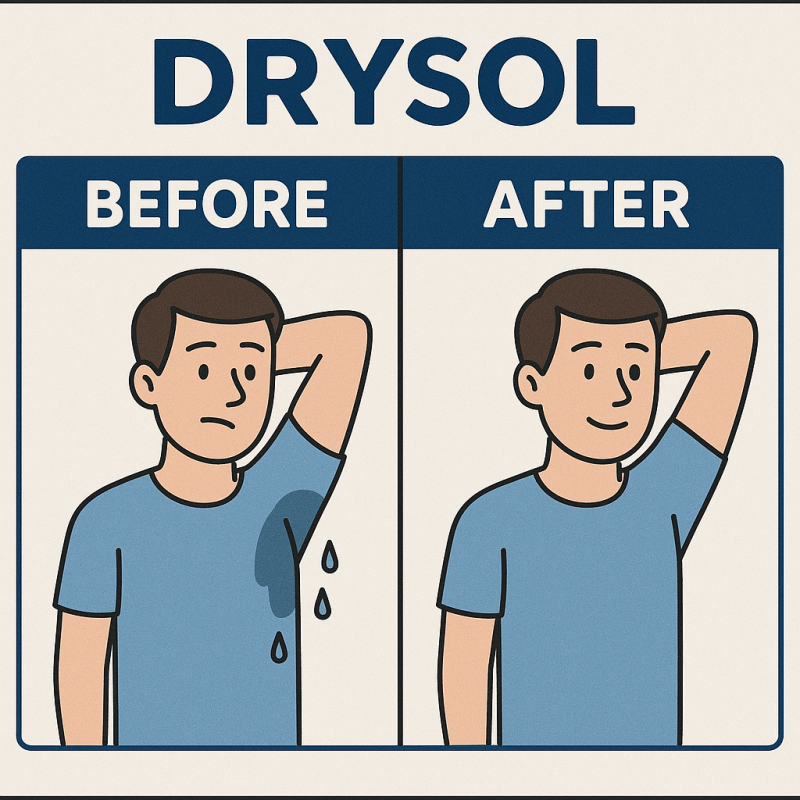 Prescription strength antiperspirant sign